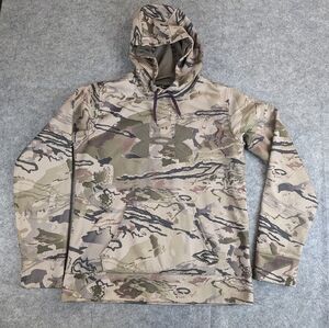 Under Armour Men's Camouflage Hoodie Hunting Cold Gear Fleece Lined